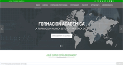 Desktop Screenshot of formacionacademica.com